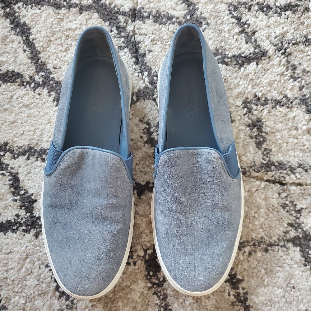 VINCE Blair-12 Embossed Suede Slip-on Sneakers 6 - Picture 3 of 10